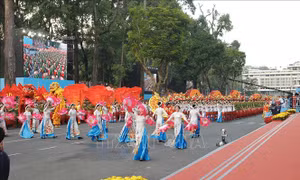 Ấn tượng chương trình biểu diễn nghệ thuật tại Tổng duyệt diễu binh, diễu hành