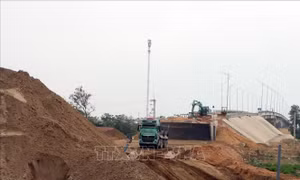 Bắc Ninh gấp rút thi công để thông tuyến đường tỉnh 277B và cầu Hà Bắc 2 vào dịp 30/4