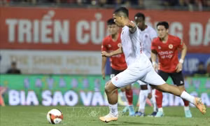 V. League 1-2023/24: Hải Phòng giành 3 điểm trước Công an Hà Nội