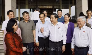 Gặp mặt đại biểu Quốc hội khóa XVI thuộc khối Mặt trận Tổ quốc Việt Nam ở Trung ương và địa phương