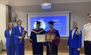 Giáo sư, Tiến sĩ Trần Hồng Thái nhận danh hiệu Tiến sĩ Danh dự Đại học Năng lượng Moskva