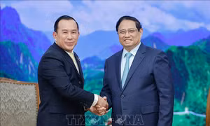 Thủ tướng Phạm Minh Chính tiếp Bộ trưởng Bộ Thanh tra Campuchia Huot Hak