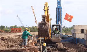Mùa Xuân trên công trường cao tốc Cà Mau – Đất Mũi