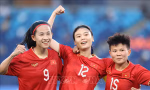ASIAD 2023: Bóng đá nữ Việt Nam thắng Nepal 2-0 trong trận ra quân