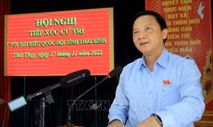 Phó Chủ tịch Quốc hội Nguyễn Khắc Định tiếp xúc cử tri tại Thái Bình