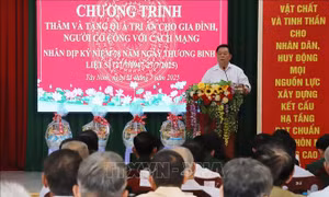 Trưởng Ban Tuyên giáo và Dân vận Trung ương Nguyễn Trọng Nghĩa: Chăm lo tốt hơn đời sống vật chất, tinh thần cho người có công