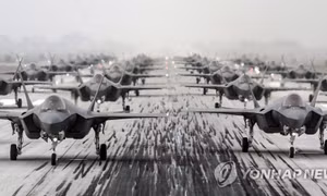 Hàn Quốc điều máy bay chiến đấu F-35A tham gia diễn tập trên không