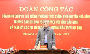 Phó Thủ tướng Thường trực Chính phủ Nguyễn Hòa Bình làm việc tại tỉnh Bắc Ninh