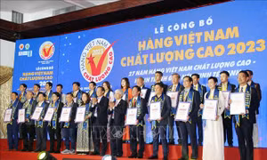 Trao chứng nhận Hàng Việt Nam chất lượng cao cho 519 doanh nghiệp