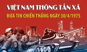 Việt Nam Thông tấn xã đưa tin chiến thắng ngày 30/4/1975