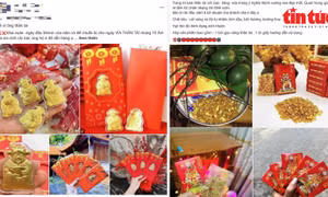 Sôi động thị trường sản phẩm 'ăn theo' ngày vía Thần Tài 
