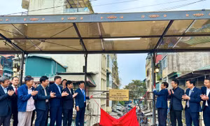 Khánh thành công trình sửa chữa, cải tạo ke ga Long Biên