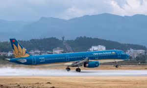 Máy bay Vietnam Airlines.