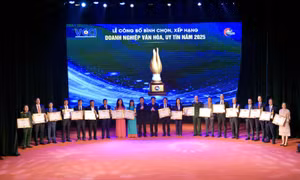 Vietnam Airlines vào Top 20 doanh nghiệp Văn hóa, Uy tín 2025