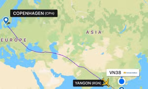 Vietnam Airlines chuyển hướng hạ cánh tại Myanmar cấp cứu sản phụ sinh con trên máy bay