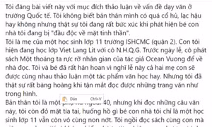 Cô giáo trường Quốc tế phát sách có mô tả cảnh giường chiếu cho học sinh