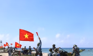 Bộ đội Hải quân hướng về Đại hội đại biểu Đảng bộ Quân chủng Hải quân lần thứ XIV