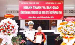Khánh thành và bàn giao công trình tu bổ, tôn tạo nhà tưởng niệm Anh hùng liệt sỹ Nguyễn Phan Vinh