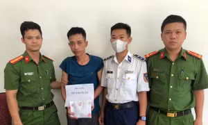 Đối tượng Vũ Văn Tuân bị lực lượng chức năng bắt giữ
