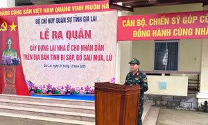 Quân đội thần tốc xây dựng lại nhà ở cho nhân dân bị đổ, sập do mưa lũ