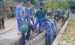 Bộ Tư lệnh Vùng Cảnh sát biển 1 chung tay xây dựng nông thôn mới nâng cao tại Hà Tĩnh