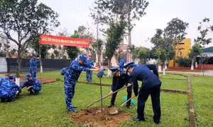 Bộ Tư lệnh Vùng Cảnh sát biển 1 hưởng ứng ‘Tết trồng cây đời đời nhớ ơn Bác Hồ’