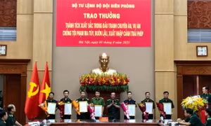 BĐBP khen thưởng lực lượng đấu tranh các chuyên án, vụ án lớn