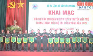 Bộ đội Biên phòng khai mạc Hội thi cán bộ Đoàn giỏi và Tuyên truyền viên trẻ năm 2026