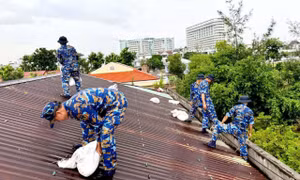 Bộ Tư lệnh Hải quân chỉ đạo các đơn vị chủ động phòng chống bão số 11