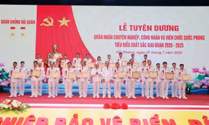 Quân nhân chuyên nghiệp, công nhân, viên chức quốc phòng Hải quân vì nhân dân phục vụ 