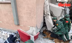  Lực lượng cứu hộ của Quân đội nhân dân Việt Nam tìm kiếm các nạn nhân ở Thổ Nhĩ Kỳ