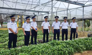 Cảnh sát biển kiểm tra kết quả xây dựng đơn vị điểm 