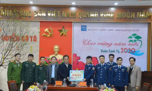 BTL Vùng Cảnh sát biển 1 thăm và chúc Tết tại huyện đảo Cô Tô
