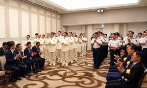 Lực lượng Bảo vệ bờ biển Nhật Bản tổ chức lễ đón đoàn công tác lực lượng Cảnh sát biển Việt Nam
