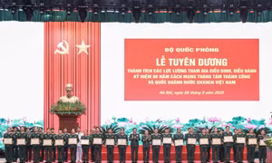 Bộ Quốc phòng tuyên dương các lực lượng tham gia diễu binh, diễu hành A80