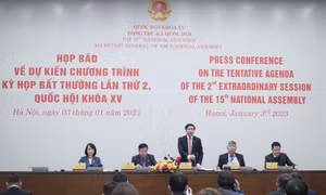 Ngày 5/1 sẽ khai mạc Kỳ họp bất thường lần thứ 2, Quốc hội khóa XV