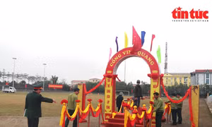 Công tác chuẩn bị cho Lễ giao - nhận quân thực hiện nghĩa vụ quân sự đã sẵn sàng