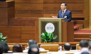 Chủ tịch Quốc hội Vương Đình Huệ phát biểu khai mạc Hội nghị đại biểu Quốc hội hoạt động chuyên trách