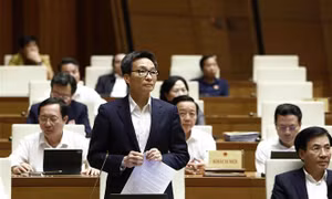 Phó Thủ tướng Vũ Đức Đam phát biểu giải trình, làm rõ một số vấn đề đại biểu Quốc hội nêu