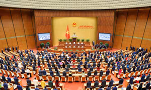 Chủ tịch Quốc hội Vương Đình Huệ phát biểu khai mạc Kỳ họp bất thường thứ 2, Quốc hội khóa XV.