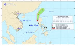 Bão Choi-Wan trở thành cơn bão số 1 trên Biển Đông năm 2021