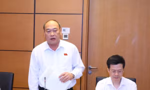 Đại biểu Quốc hội tỉnh Phú Yên Lê Quang Đạo phát biểu ý kiến tại phiên thảo luận