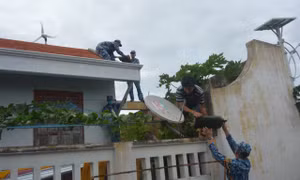 Huyện đảo Trường Sa tích cực phòng, chống bão Noru