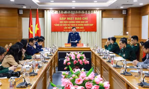 Thiếu tướng Trần Văn Xuân, Phó Chính ủy Cảnh sát biển Việt Nam giới thiệu Chương trình giao lưu “Cảnh sát biển Việt Nam và những người bạn” lần thứ nhất, năm 2022