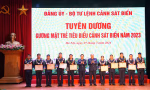 Tuyên dương gương mặt trẻ tiêu biểu Cảnh sát biển năm 2023