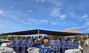 Hải quân luyện tập sẵn sàng cho sự kiện A80 diễu binh trên biển