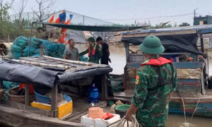 Bộ đội Biên phòng triển khai lực lượng ứng phó với bão số 9