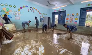 Lực lượng Hải quân tập trung hỗ trợ nhân dân Khánh Hòa, Đắk Lắk khắc phục hậu quả mưa lũ