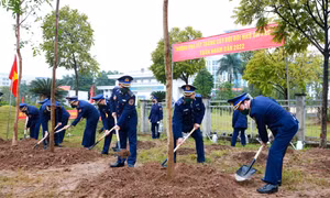 Cảnh sát biển phát động Tết trồng cây 'Đời đời nhớ ơn Bác Hồ'