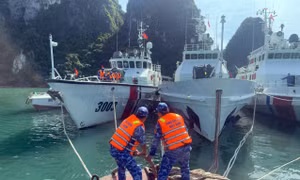 Cảnh sát biển chủ động triển khai các phương án ứng phó cơn bão số 9